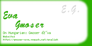 eva gmoser business card